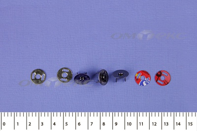 Кнопки магнитные МКМ-02, диам. 18 мм, чёрный никель - купить в Ижевске. Цена: 14.49 руб.