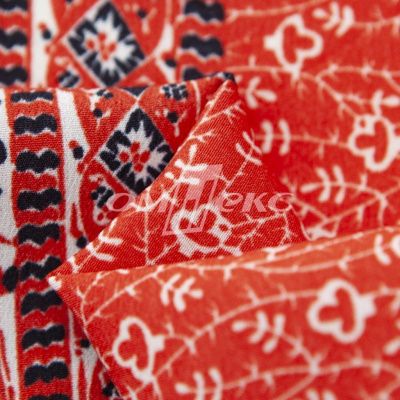 Плательная ткань "Фламенко" 24.1, 80 гр/м2, шир.150 см, принт этнический - купить в Ижевске. Цена 241.49 руб.