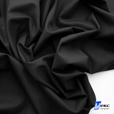 Ткань сорочечная Темза, 80%полиэстр 20%вискоза, 120 г/м2 ш.150 см, цв.черный - купить в Ижевске. Цена 269.93 руб.