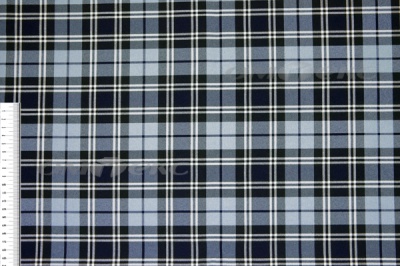 Ткань костюмная клетка Т7274 2004, 220 гр/м2, шир.150см, цвет т.синий/гол/бел - купить в Ижевске. Цена 