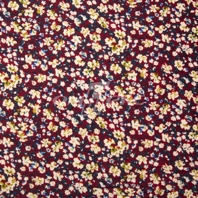 Плательная ткань "Софи" 5.1, 75 гр/м2, шир.150 см, принт растительный - купить в Ижевске. Цена 243.96 руб.