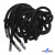 Шнурки #107-05, круглые 130 см, декор.наконечник, цв.чёрный - купить в Ижевске. Цена: 22.56 руб.
