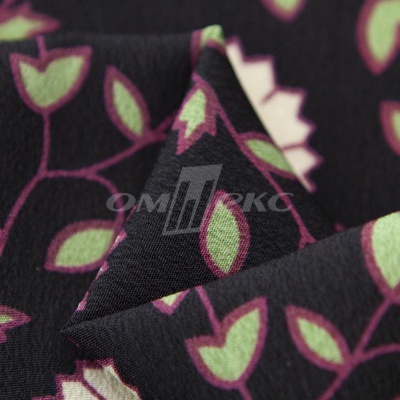 Плательная ткань "Фламенко" 10.1, 80 гр/м2, шир.150 см, принт растительный - купить в Ижевске. Цена 241.49 руб.