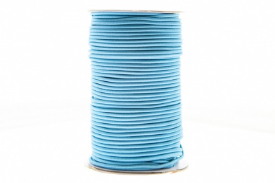 0370-1301-Шнур эластичный 3 мм, (уп.100+/-1м), цв.168 - голубой - купить в Ижевске. Цена: 459.62 руб.