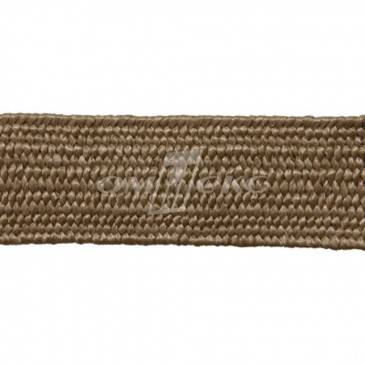 Тесьма отделочная полипропиленовая плетеная эластичная #2, шир. 40мм, цв.- соломенный - купить в Ижевске. Цена: 50.99 руб.