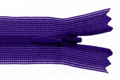 Молния потайная Т3 866, 20 см, капрон, цвет фиолетовый - купить в Ижевске. Цена: 5.27 руб.