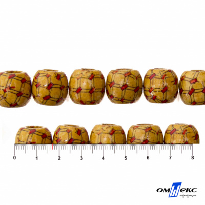 0189-Бусины деревянные "ОмТекс", 17 мм, упак.50+/-3шт - купить в Ижевске. Цена: 83.66 руб.