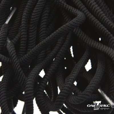 Шнурки #106-09, круглые 130 см, цв.чёрный - купить в Ижевске. Цена: 21.92 руб.