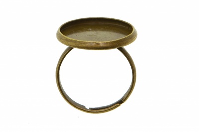 Заготовка для рукоделия металлическая фигурная для кольца 15мм - купить в Ижевске. Цена: 7.44 руб.
