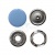 Кнопка рубашечная (закрытая) 9,5мм - эмаль, цв.182 - св.голубой - купить в Ижевске. Цена: 5.74 руб.