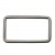 Рамка металлическая прямоугольная, 40 х 15 мм- тём.никель - купить в Ижевске. Цена: 4.60 руб.