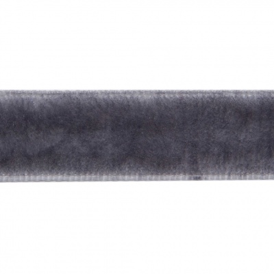 Лента бархатная нейлон, шир.12 мм, (упак. 45,7м), цв.189-т.серый - купить в Ижевске. Цена: 457.61 руб.