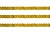 Пайетки "ОмТекс" на нитях, SILVER SHINING, 6 мм F / упак.91+/-1м, цв. 48 - золото - купить в Ижевске. Цена: 356.19 руб.