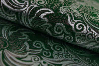 Ткань костюмная жаккард, 135 гр/м2, шир.150см, цвет зелёный№4 - купить в Ижевске. Цена 441.94 руб.