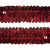 Тесьма с пайетками 3, шир. 30 мм/уп. 25+/-1 м, цвет красный - купить в Ижевске. Цена: 1 098.48 руб.