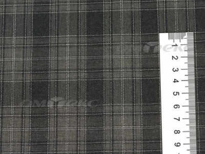 Ткань костюмная клетка 25235 2004, 185 гр/м2, шир.150см, цвет серый/бел - купить в Ижевске. Цена 