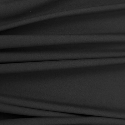 Костюмная ткань с вискозой "Рошель", 250 гр/м2, шир.150см, цвет чёрный - купить в Ижевске. Цена 438.12 руб.