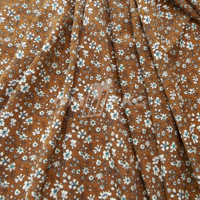 Плательная ткань "Фламенко" 11.1, 80 гр/м2, шир.150 см, принт растительный - купить в Ижевске. Цена 239.03 руб.