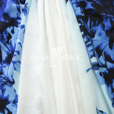 Плательная ткань "Фламенко" 19.1, 80 гр/м2, шир.150 см, принт растительный - купить в Ижевске. Цена 243.96 руб.