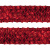 Тесьма с пайетками 3, шир. 35 мм/уп. 25+/-1 м, цвет красный - купить в Ижевске. Цена: 1 308.30 руб.